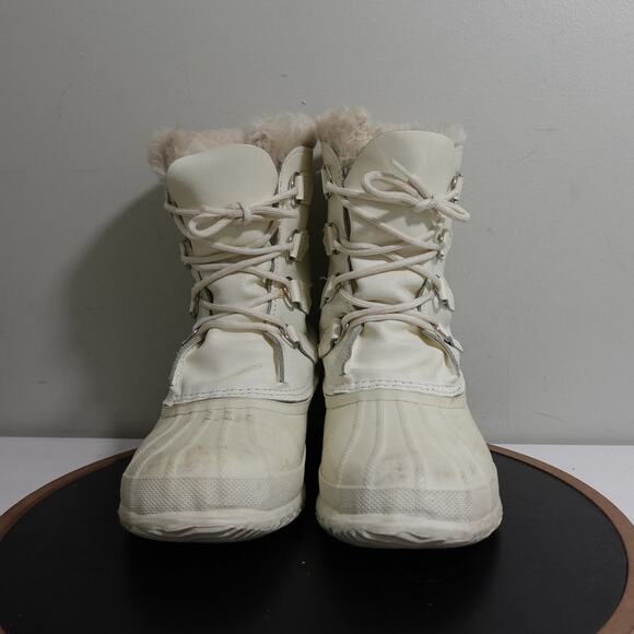 Sorel Manitou Boots Women Size 8‎ White Winter Snow Waterproof Wool Lined Canada - Picture 3 of 12